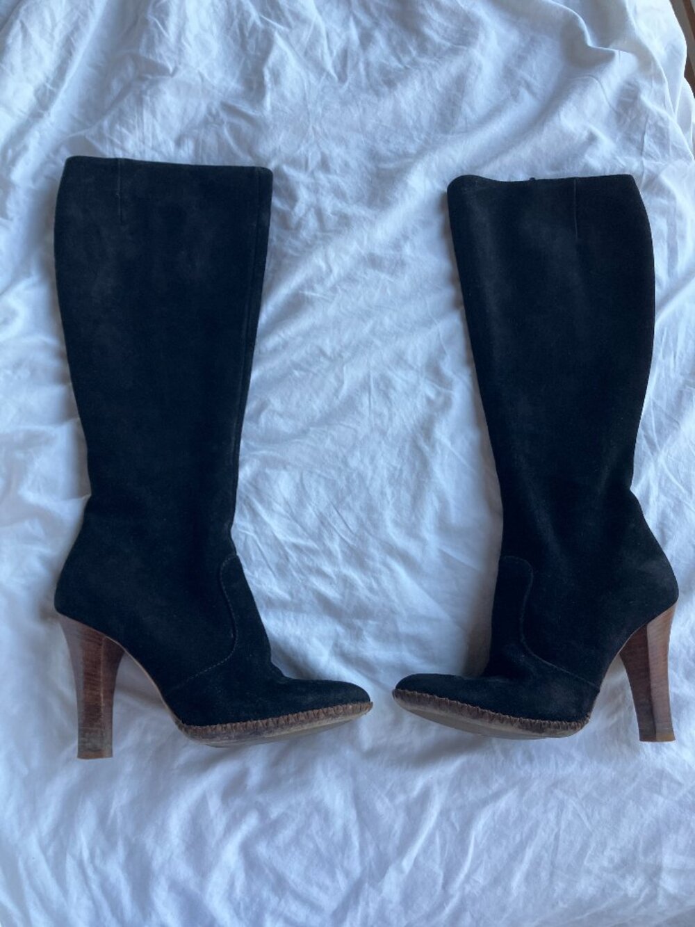 Marc by Marc Jacobs black suede boots, size 6.5